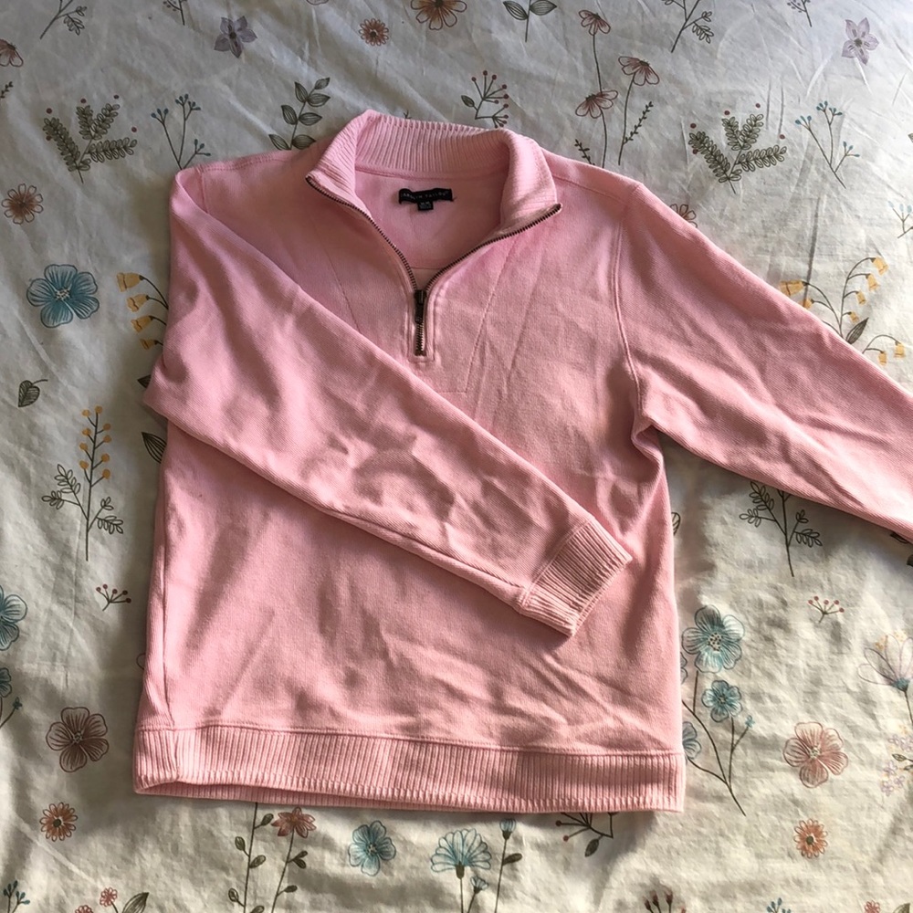 Pink quarter zip